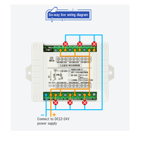 Haute puissance de qualité industrielle télécommande RF télécommande 315/433Mhz télécommande 10A relais récepteur