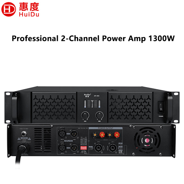 XT-213 2 Channel Class TD Power Amplifier 2*1300W 8ohm Bridge 3600W Stage PA DJ Professional Sound System Amplificador