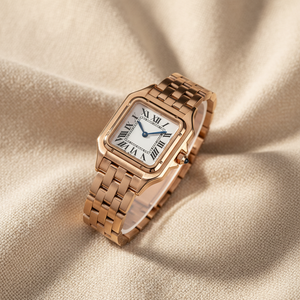 Nuevo <span class=keywords><strong>Reloj</strong></span> de Pulsera de Cuero <span class=keywords><strong>para</strong></span> Mujer, Diseño Minimalista de Moda, Carátula de Acero Inoxidable, Mecánico, de Lujo - Product Image 2