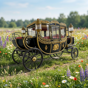 Charrette royale électrique de style européen luxueux et romantique, capacité 6 personnes, conception à 4 roues, personnalisable - Product Image 1