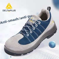Chaussures de sécurité de chantier Deltaplus Delta RIMINI0 S1P, série Rainbow, tige en mesh, anti-écrasement, anti-perforation, antistatiques, respirantes