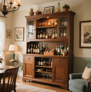 Античный китайский винтажный шкаф Восточный деревянный винный шкаф с твердой деревянной мебелью для дома для гостиной - Product Image 3