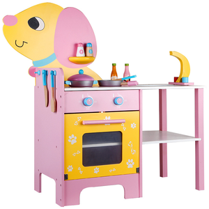 <span class=keywords><strong>Best</strong></span>-seller in legno cane cucina gioco casa giocattolo Cookware combinazione di giochi educativi di apprendimento per bambini ragazzi e ragazze - Product Image 4