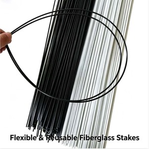Jonc en <span class=keywords><strong>fibre</strong></span> de verre pleine sur mesure, barre ronde solide en GFRP isolante pour support de plantes - Product Image 2