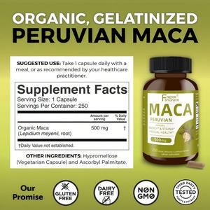 Cápsulas de Extracto de Raíz de Maca Personalizadas, 250 Unidades, para Apoyo de Energía y Resistencia, Enfocadas en la Salud y Vitalidad Masculina - Product Image 3