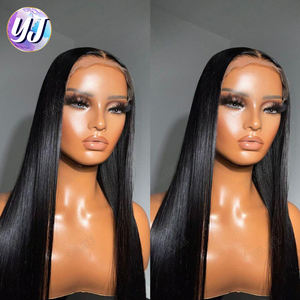 Perruque HD Dentelle Cheveux Indiens Bruts, Perruque en Cheveux Humains Full Lace 100% Sans Colle à Cuticules Alignées Vierge, Perruques Lace Front pour Femmes Noires - Product Image 4