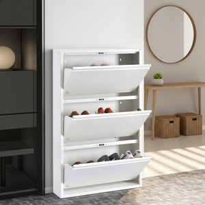 Armoire élégante pour <span class=keywords><strong>dressing</strong></span>, <span class=keywords><strong>meuble</strong></span> de rangement pour chaussures en acier, étagère à chaussures - Product Image 2
