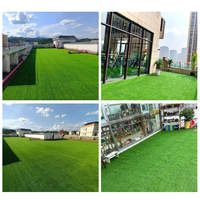 DD1928 Outdoor Grass Turf Mat Artificial Grass Garden Yard Decor Turf Table Runner Grass Rug for Dogs Patio Lawn