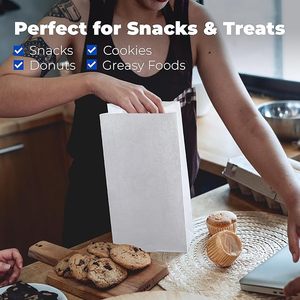 HL Biodegradable Grease Proof Single Wall Coffee Paper Bags Sizes Custom Logo/Graphic Design - Product Image 4