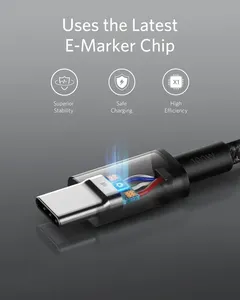 Câble de charge USB C vers USB C <span class=keywords><strong>Anker</strong></span> 333, pack double, câble USB Type C 100 W, charge rapide, compatible avec MacBook Pro - Product Image 3