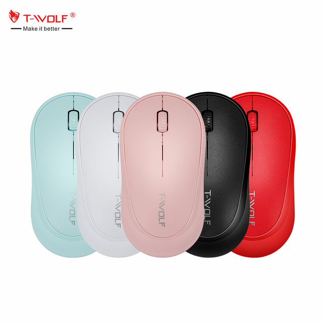 T-WOLF Q18 Wireless Mouse Usb Ergonomic Mouse 2.4g Wireless Ultra-thin Portable Mini Mouse for Home Office Laptop