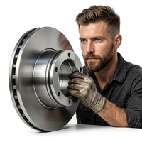 Disque de frein ventilé pour camion 9754230612, 376,8 mm de diamètre extérieur, 138,4 mm de hauteur, 8 trous filetés, PCD 201 mm, alésage central 176 mm