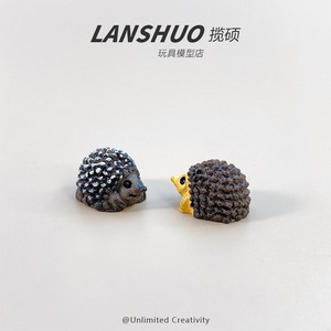 Resin Miniature Animal Swan And Hedgehog Figurines For Home Decoration Craft DIY Accessories <b>Small</b> <b>Ornament</b> Plastic Resin - Product Image 5