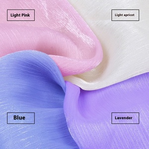100D cation Crepe sợi Organza vải với hoa băng và nước gợn kết cấu cổ Hanfu Flash Crepe thổ cẩm vải - Product Image 2
