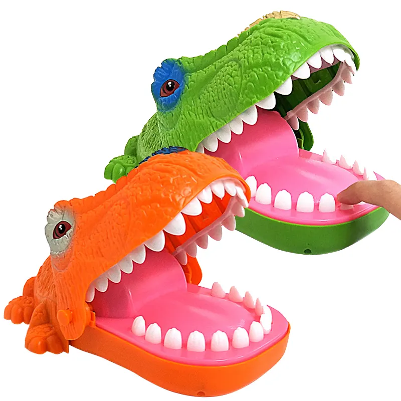 Hand biting electric crocodile biting finger shark biting man decompression device Children's toy with lighting and sound