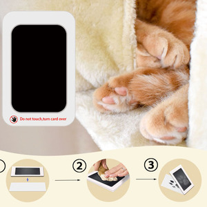 Wholesale family <b>memory</b> <b>gift</b> inkless Baby Hand Footprint Impression Ink Pads print Dog Pawprint Stamp Kit - Product Image 1