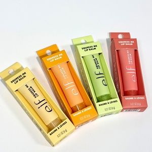 Baume à lèvres hydratant et réparateur végétalien en tube, aux couleurs variées, saveur pêche et fraise, en stock - Product Image 4