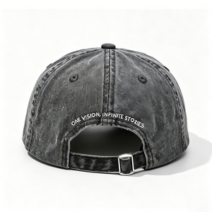 Custom Vintage Retro Cotton <b>Cap</b>, Distressed Embroidered Dad Hat, Streetwear Curved Brim <b>Caps</b> for Men <b>Women</b> OEM ODM - Product Image 3