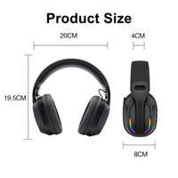 Casque de jeu sans fil à réduction de bruit le plus vendu avec microphone Casque de jeu Casque