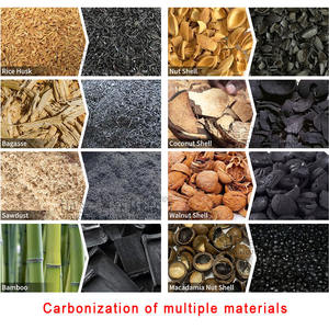 Machine de fabrication de biochar entièrement automatique, carbonisation du charbon sans fumée, capacité de 300-3000 kg, ligne de production de carbone en acier inoxydable - Product Image 4