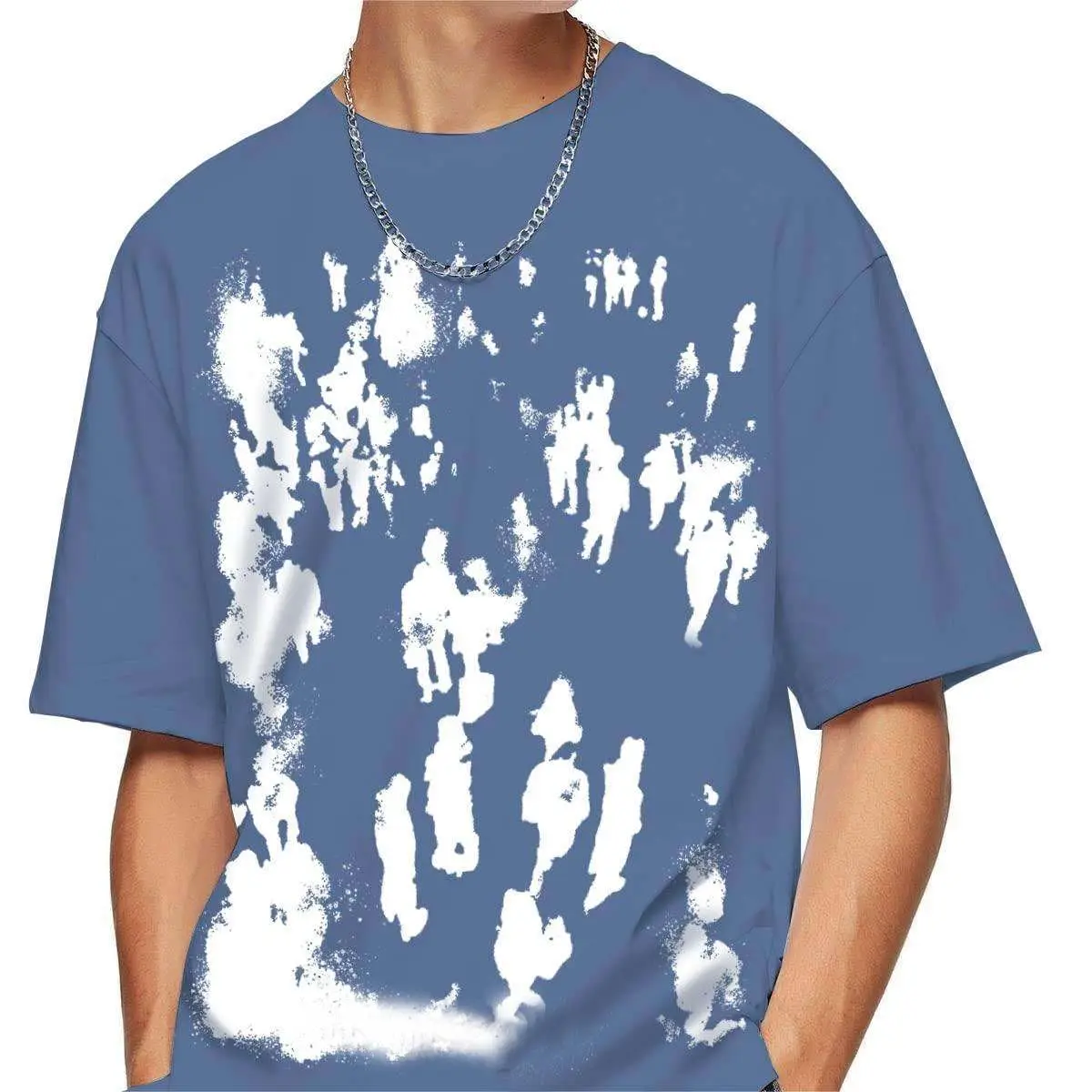 Nuovo marchio di moda per gli uomini semplice streetwear t-shirt con stampa semplice t-shirt oversize t-shirt da uomo in cotone pesante