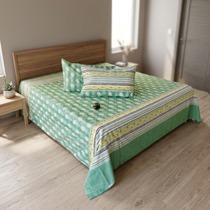Parure de lit en coton imprimé motif ours de dessin animé pour l'exportation indienne – Housse de couette et taies d'oreiller toutes saisons pour la maison - Product Image 3