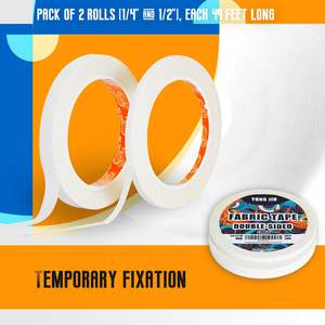 Nastro <span class=keywords><strong>Biadesivo</strong></span> in Poliestere YONGJIN (2 Rotoli) Adesivo Acrilico Senza Cuciture/Necessità di Stiratura <span class=keywords><strong>per</strong></span> Riparazioni Rapide di Abbigliamento e Orlatura - Product Image 2