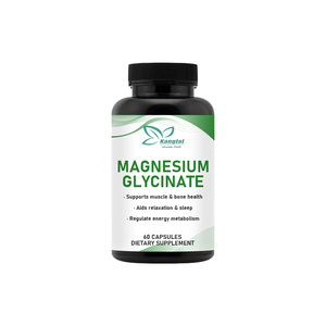 Capsules de glycinate de magnésium OEM très vendues, contiennent 200 mg de magnésium, favorisent le calme et la relaxation, <span class=keywords><strong>bisglycinate</strong></span> de magnésium - Product Image 1