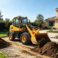 Produit en promotion : Chargeuse sur pneus 4x4 WD, hydraulique, multifonctionnelle, pour travaux d'ingénierie, agriculture, vergers et foresterie