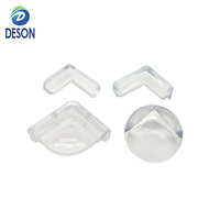 Protection d'angle de table transparente Deson en silicone de qualité alimentaire pour la sécurité des bébés et des enfants, protection d'angle droit pour meubles