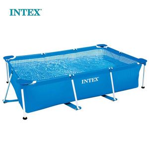 Piscine rectangulaire <span class=keywords><strong>INTEX</strong></span> 28271 en PVC durable, 2,6 m x 1,6 m x 65 cm, avec structure métallique, pour enfants et adultes, pour nouveau-nés - Product Image 1