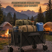 Vente d'usine : Chariot de camping pliable, chariot utilitaire pour la maison, le jardin et l'extérieur, chariot pliable avec roues