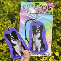 Les nouveaux désodorisants suspendus pour voiture désodorisant en papier pour garde-robe de voiture personnalisée parfum d'animal berger allemand chien