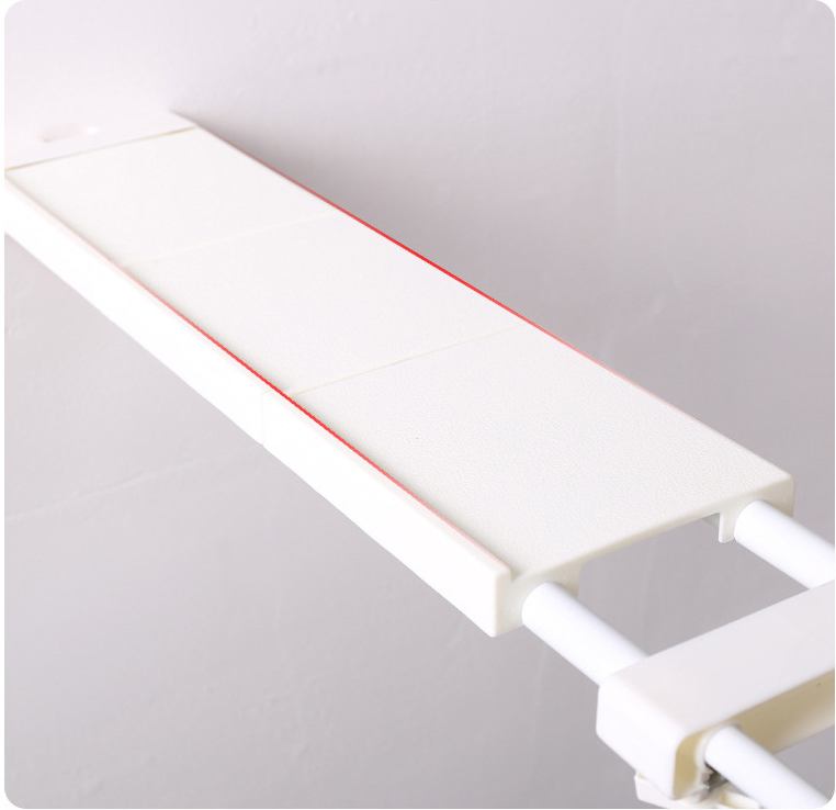 Ripiano Di Tensione Espandibile Per Armadio - Scaffale Regolabile In Metallo E Plastica - Foto 10