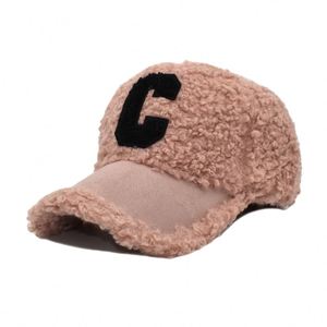 Gorra de Béisbol Casual Unisex, Color Sólido, Material Imitación Lana de Cordero, Tejido Común, Gran Venta - Product Image 3