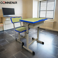Nouveau mobilier scolaire en métal - Table de laboratoire, chaise pour une utilisation polyvalente en classe, hôpital, maison, bureau, salon