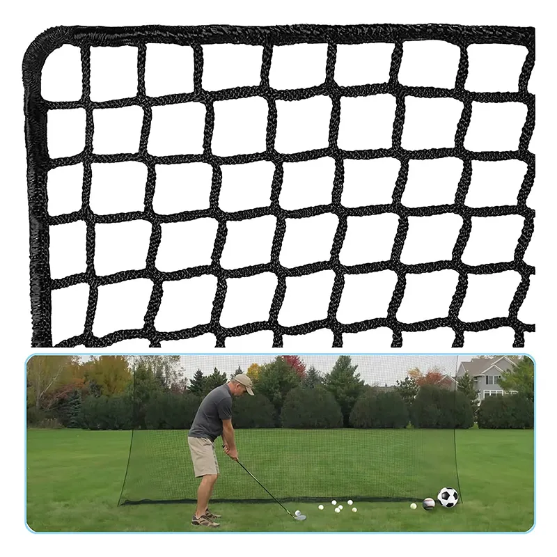 Hot Selling Factory Price Customized Durable Backstop Safety Net Hitting Netting Rebound Backstop Barrier Net