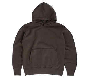 Sweats à capuche en coton uni épais 400gsm pour hommes populaires sweats à capuche en molleton éponge français surdimensionnés sweats à capuche 400gsm-hoodie - Product Image 5