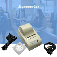 Impresora Térmica de Recibos y Códigos de Barras Uyin LP201 de 58 mm con USB+RS232, Generador de Etiquetas para Imprimir Datos de Pesaje, Bluetooth Opcional