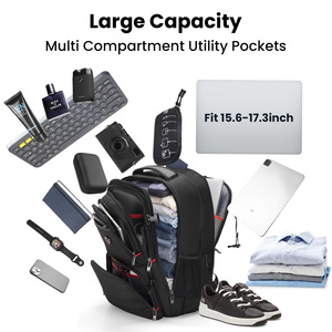 Ba lô đựng máy tính xách tay có thể mở rộng CROSSGEAR dành cho nam giới Ba lô du lịch sức chứa lớn với túi đựng máy tính kinh doanh bền bỉ không thấm nước - Product Image 4