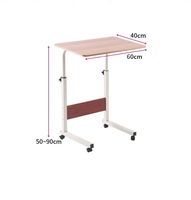 Design simple avec confort et commodité Meubles de salon avec rouleaux Bureau d'ordinateur portable réglable pour chambre à coucher