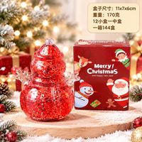 Ensemble de jouets anti-stress Maltose Squishy : Sapin de Noël, Père Noël, Bonhomme de neige, Pomme – Jouets à remontée lente pour soulager le stress et la tension – Cadeau