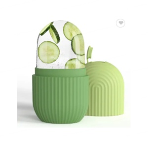 Rouleau de massage facial en silicone personnalisé avec logo, double rouleau portable pour le contour du visage, masseur rafraîchissant pour l'éclat de la peau - Product Image 1