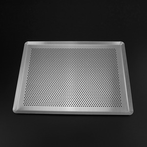 Bandeja para hornear de aluminio de 1,2mm de espesor de soldadura manual de metal con doble borde, bandeja para hornear en horno, bandeja soldada - Product Image 4