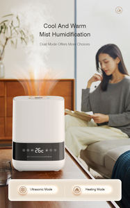 RUNAL H950 6L pelembap udara ultrasonik pintar Perancis, Pelembab udara dengan kabut hangat & dingin 60C kabut hangat Tuya/Alexa lampu LED - Product Image 3
