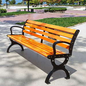 Hiện đại 1.5 mét dài VƯỜN băng ghế dự bị ghế hiện đại đường phố chỗ ngồi kim loại khung gỗ chân cho ngoài trời công viên công cộng phòng tập thể dục trung tâm mua sắm - Product Image 6