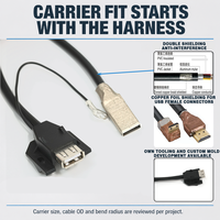 Câble USB 2.0 blindé mâle-femelle avec renfort en feuille de cuivre pour un transfert de données stable pour appareil photo et ordinateur