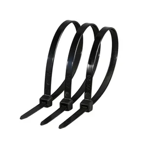 Professional Factoryr Plastic Nylon 66 Heavy Duty Black Cable Ties