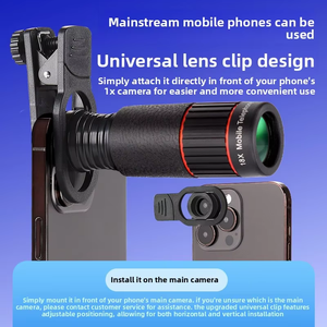 Lente <span class=keywords><strong>de</strong></span> Telescopio para Teléfono Móvil con <span class=keywords><strong>Zoom</strong></span> 32X, Lente <span class=keywords><strong>de</strong></span> Cámara Teleobjetivo Universal Portátil para Exteriores - Product Image 5
