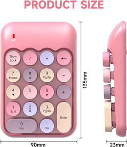 Fast Delivery Portable 2.4 GHz Financial Accounting Number Keyboard <b>Extensions</b> 18 Key Number Numpad for Laptop Desktop - Product Image 6